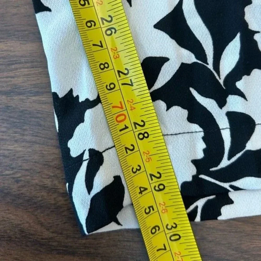 Michael‎ Kors Floral Print Wide Leg Lounge Pants, Black White 24W / #8170